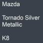 Preview: Mazda, Tornado Silver Metallic, K8.